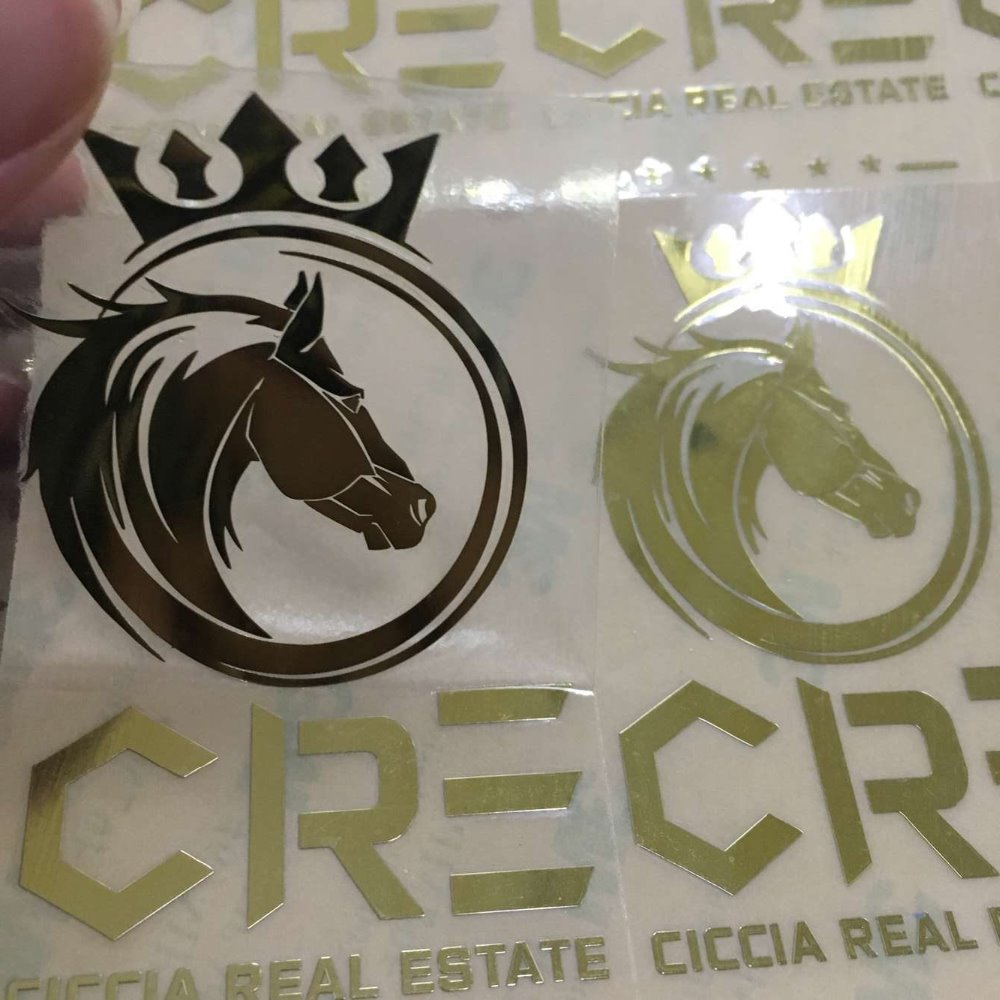 3D Printing Logo - Custom3D Metalen Label Sticker Afdrukken, Metalen
