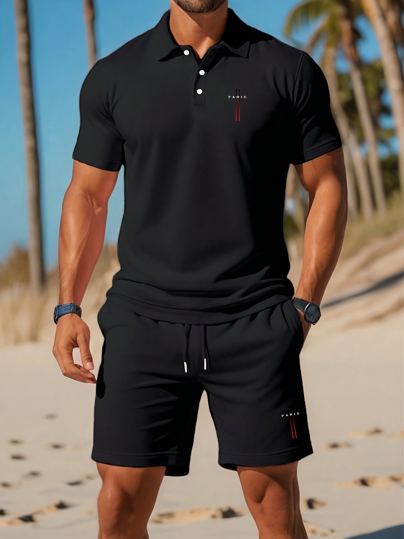 3D Printing Jersey - 2026 Zomer Heren Polo Shirt Set