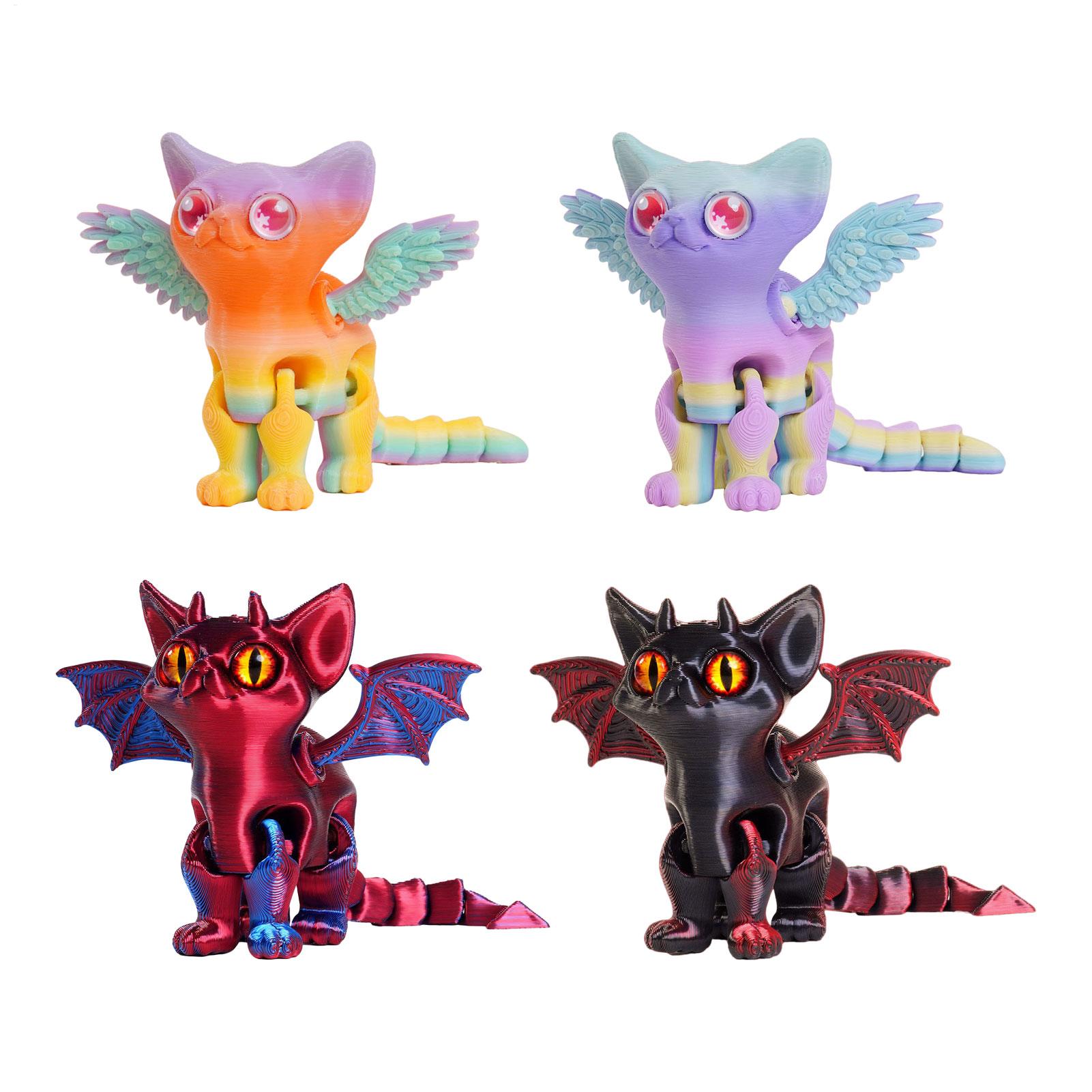 3D Printing Joint - 3D-geprinte dierenfiguur, 3D-geprinte kat, beweegbare ornament
