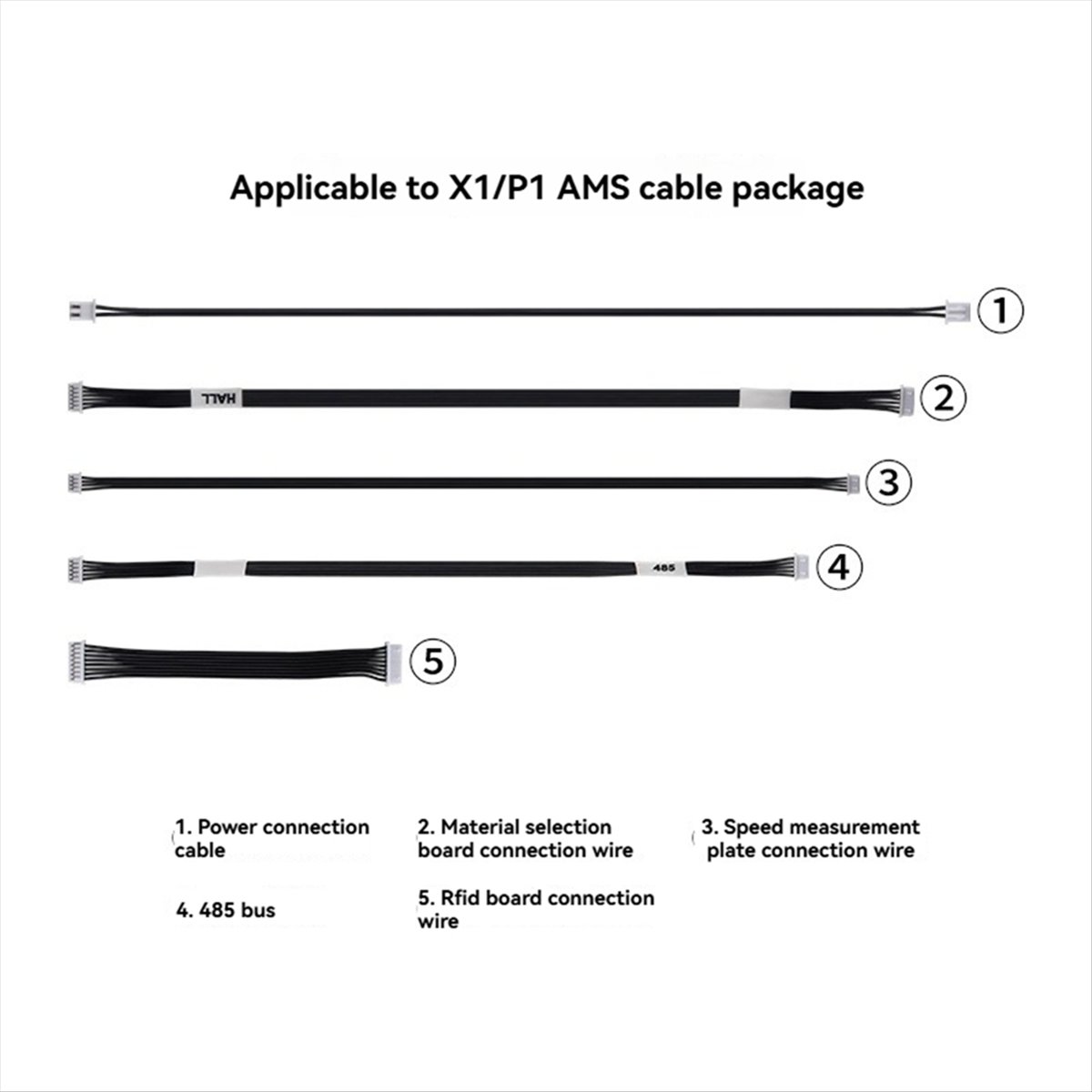 3D Printing Quality - A64I 5PCS Kabelpakket Hoge Kwaliteit Kabel