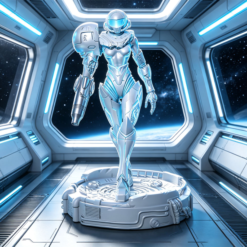 3D Printing App - 1/24 Sci-fi Powered Armor Warrior, Vrouwelijke