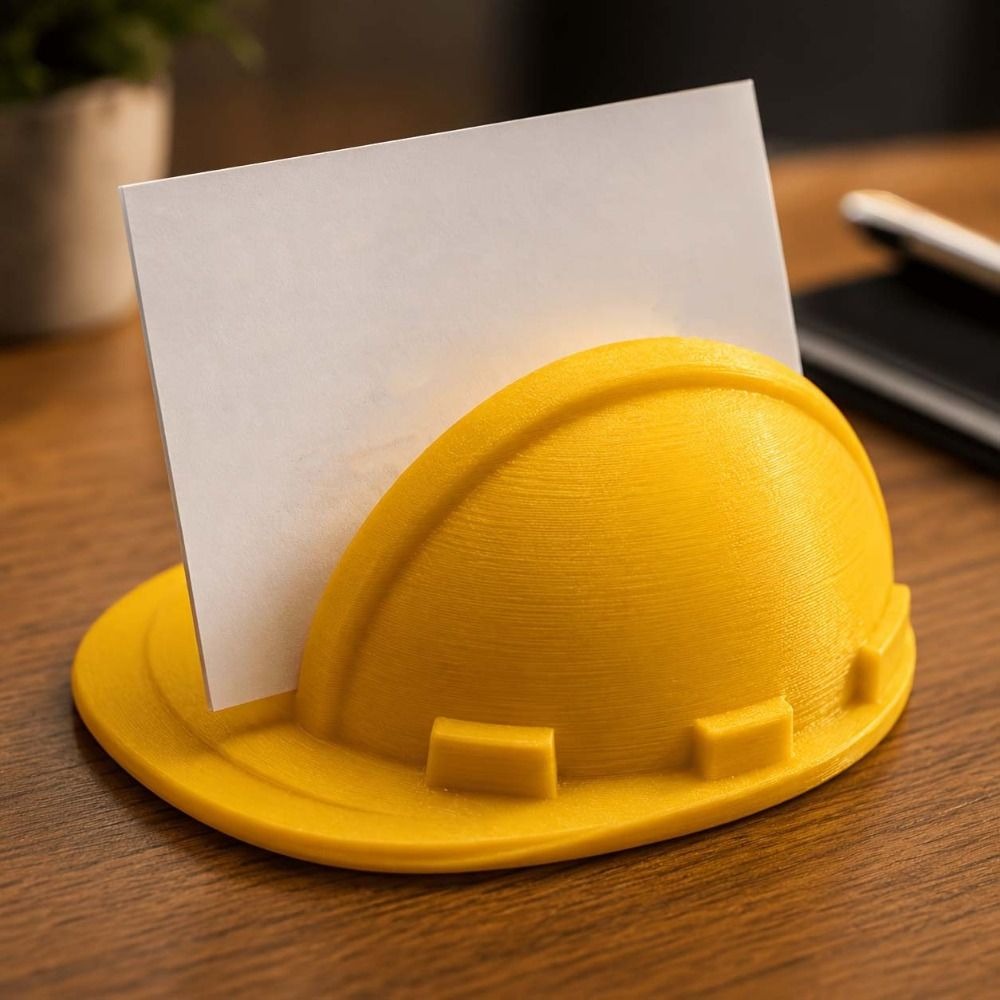 3D Printing Quality - 3D-geprinte kaarthouder, levendige kleuren, PLA-helmstandaard, stevige