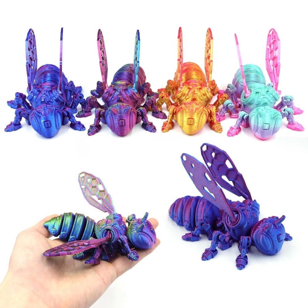 3D Printing Joint - Beweegbare gewrichten, 3D-geprinte bijenmodel, vleugelgewrichten, handgemaakt,