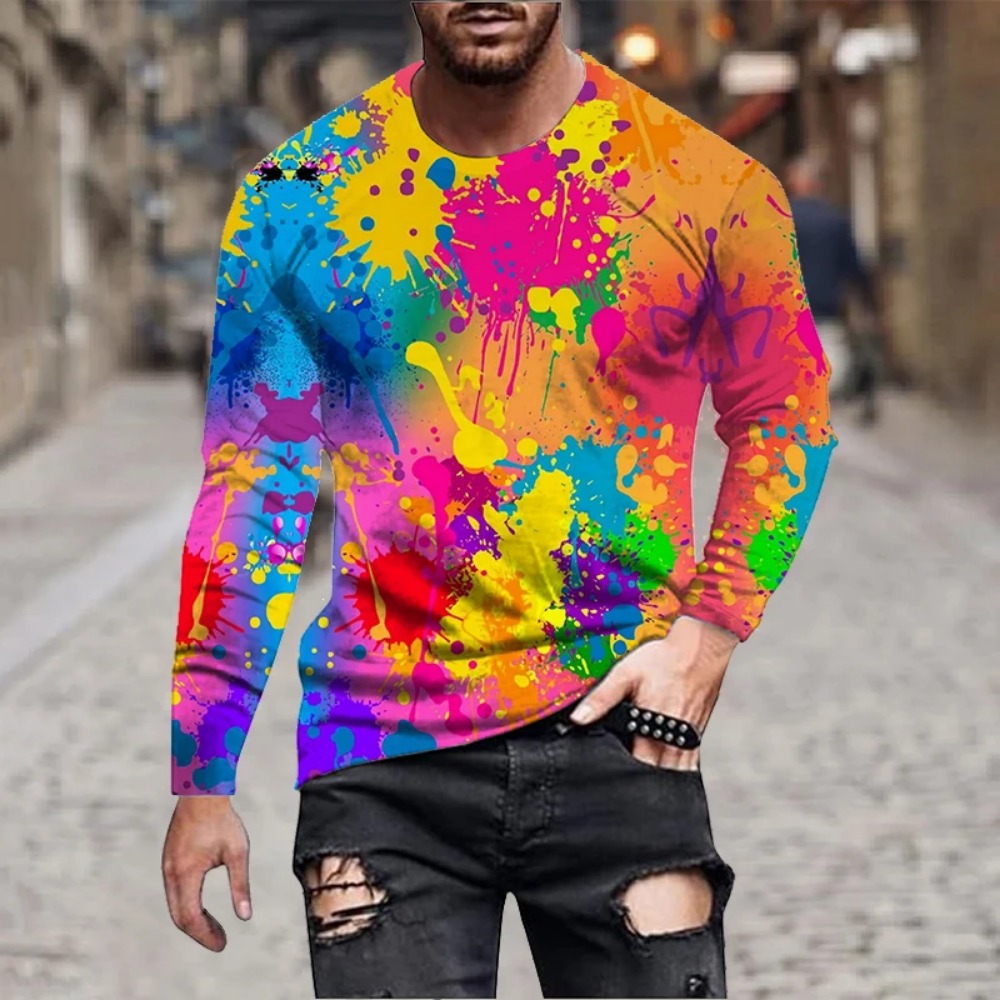 Heren T-shirt met regenboogver - 3D Printing Jersey recensie en prijs