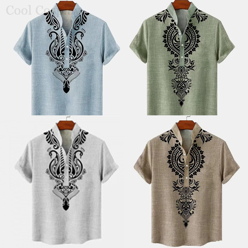Mannelijke retro tops Henley-s - 3D Printing Quality recensie en prijs