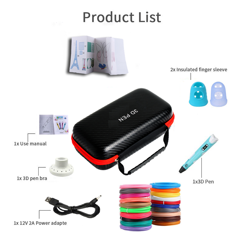 3D-pen met LCD-scherm Compatib - 3D Printing Link recensie en prijs