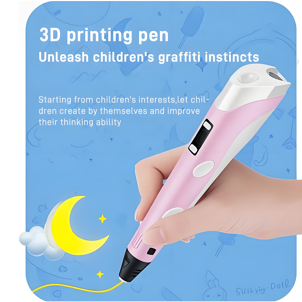 3D-pen met LCD-scherm Compatib - 3D Printing Link recensie en prijs