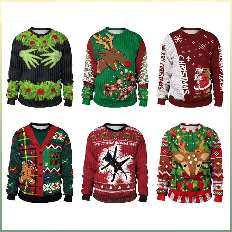 Heren Dames Kersttrui 3D Kerst - 3D Printing Glass recensie en prijs