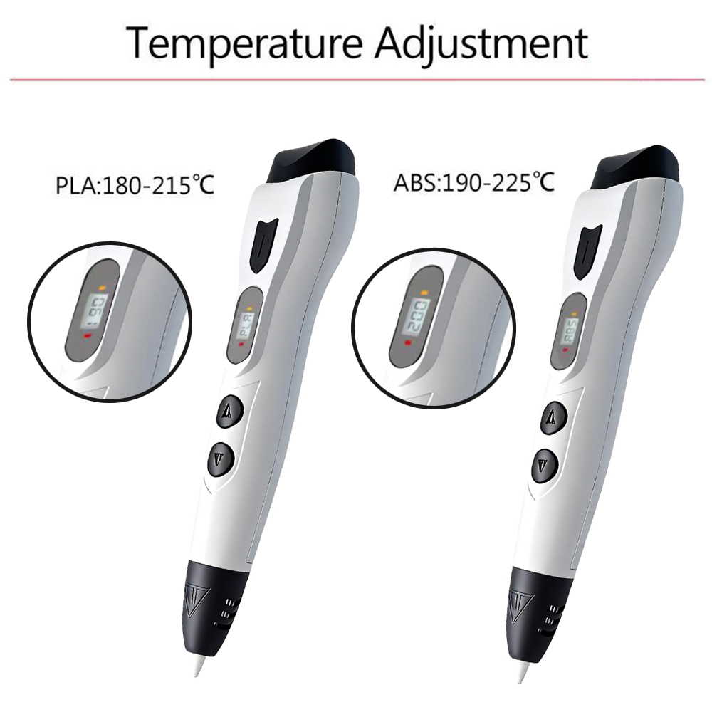 Verbeterde 3D-printpen met 50M - 3D Printing Pen For Kids recensie en prijs