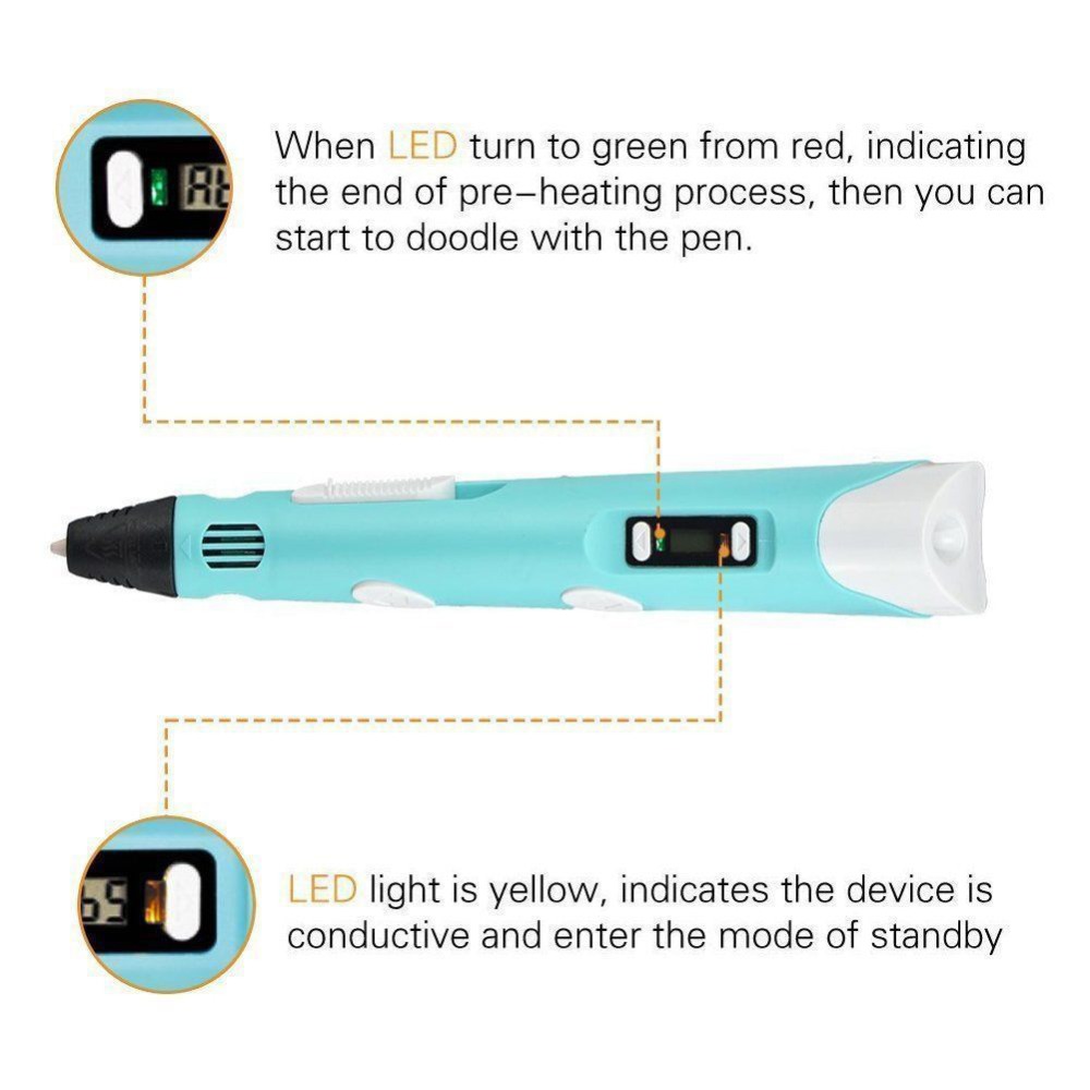 Dikale 3D Pen LED Scherm DIY 3 - 3D Printing Pen For Kids recensie en prijs