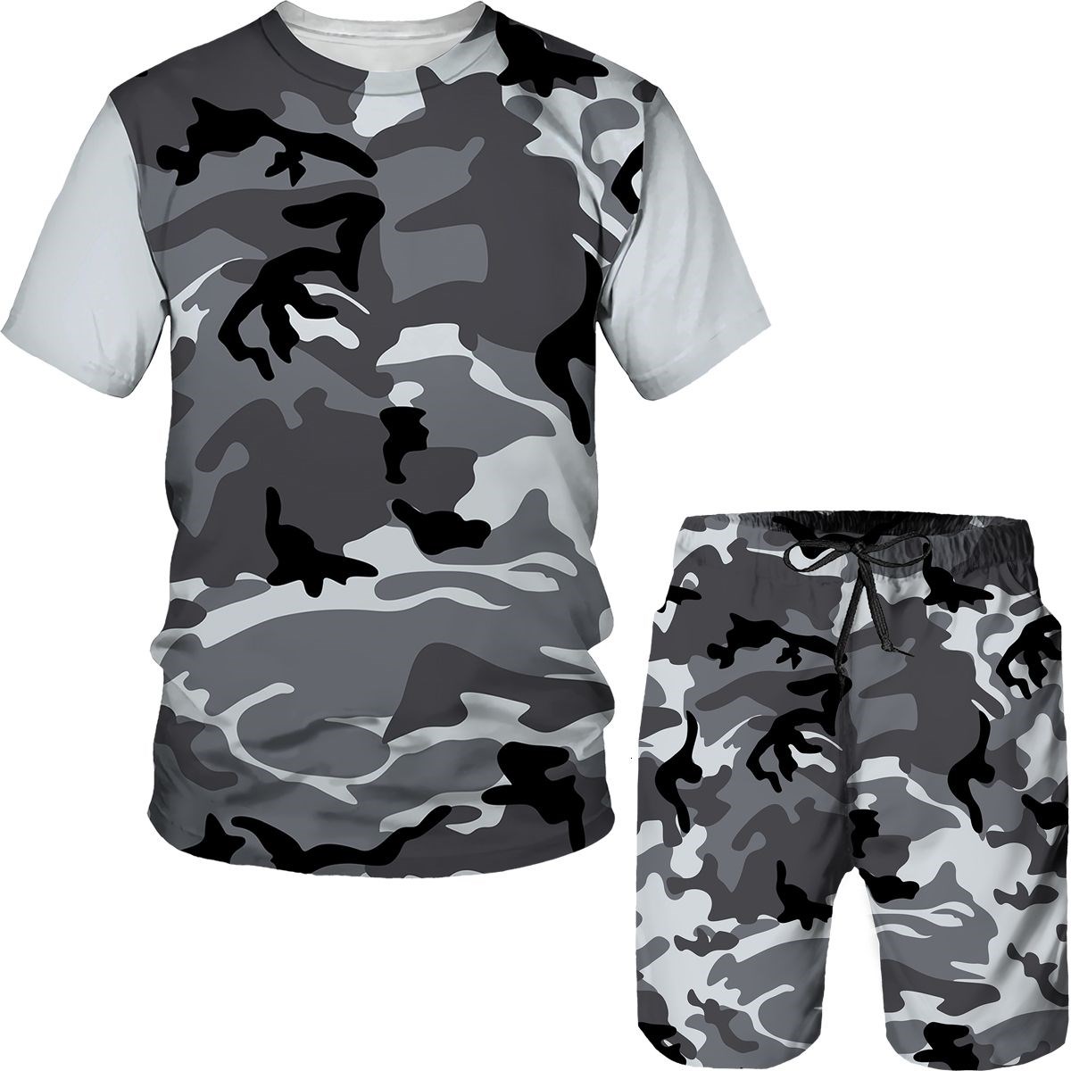 Camouflage Herenpakken Camo 3D - 3D Printing Jersey recensie en prijs