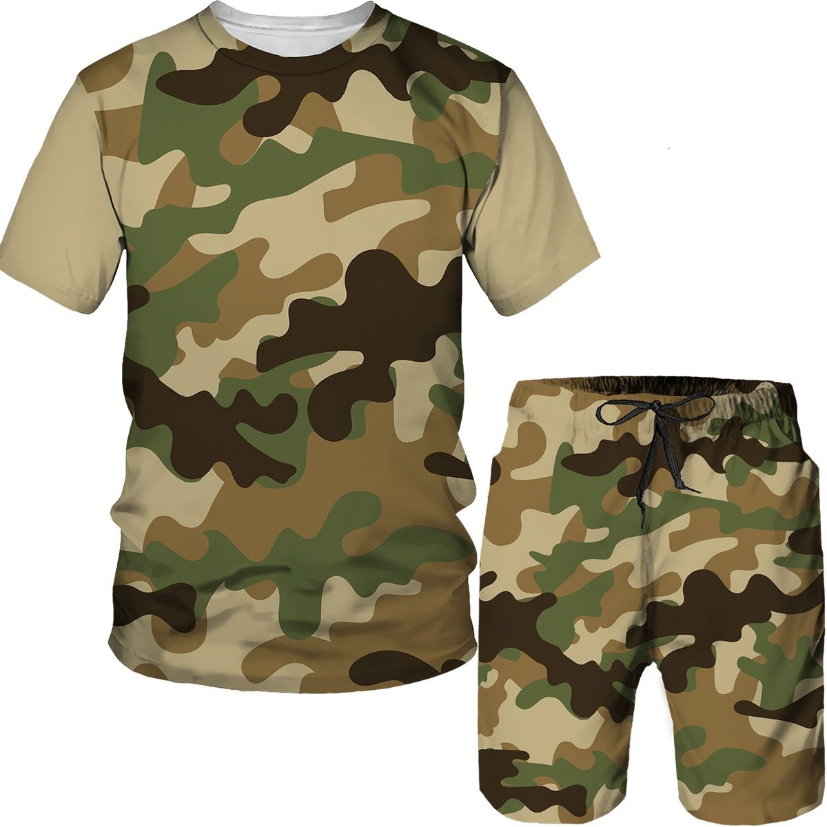Camouflage Herenpakken Camo 3D - 3D Printing Jersey recensie en prijs